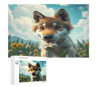 Lobo Puzzles 1000 Piezas Impossible 3D Paisaje Edificio Desafío Intelectual Rompecabezas para Hombres Y Mujeres A 14 Años DIY Moderno Decoración 1000 PCS