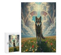 Lobo Puzzles 300 Piezas DIY Moderno Paisaje Edificio Rompecabezas Colorido para Familia Aliviar Estrés Juguete Educativo 3D Maquetas Construir 300 PCS