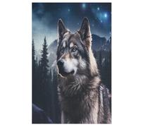 Lobo Puzzles Adultos 1000 Piezas de Madera Juguete De Puzzle Desafío Del Cerebro Para Niños, Inteligencia (78×53cm)