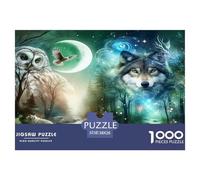 Lobo Puzzles De 1000 Pièces Jeu Éducatif Puzzles À Pièces De Décoration Intérieure Carton 100% Recyclé Cadeaux Pour Hommes Pour Adultes 38x26cm/1000pcs