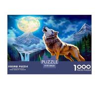 Lobo Puzzles De 1000 Pièces Jeux De Stimulants Puzzles À Pièces De Décoration Élégante Carton 100% Recyclé Cadeaux Pour Hommes Pour Adultes 38x26cm/1000pcs