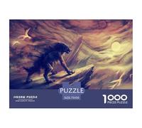 Lobo Puzzles Imposible,desafío for Adults Artistic Animals Entretenimiento Creativo 1000 Piezas Obra De Arte De Juego De para Adultos Y Niños A Partir De 12 Años 1000pcs (75x50cm)