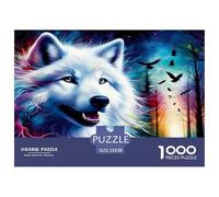 Lobo Puzzles Imposible,desafío for Adults Juego EduGatoivo 1000 Piezas Obra De Arte De Juego De para Adultos, Regalos A Partir De 14 Años 52x38cm/1000pcs