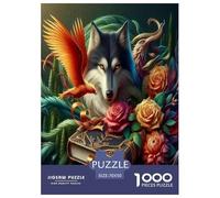 Lobo Puzzles Imposible,desafío for Adults Juego EduGatoivo 1000 Piezas Obra De Arte De Juego De para Adultos Y Niños Mayores De 12 Años 70x50cm/1000pcs