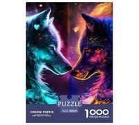 Lobo Puzzles Imposible,desafío para Adultos Animales Juego EduGatoivo 1000 Piezas Obra De Arte De Juego De para Adultos Y Niños A Partir De 12 Años 38x26cm/1000pcs