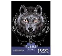 Lobo Puzzles Imposible,desafío para Adultos Animaleses Juego EduGatoivo 1000 Piezas Obra De Arte De Juego De para Adultos Y Niños 52x38cm/1000pcs