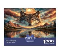 Lobo Puzzles Imposible,desafío para Adultos Juego EduGatoivo 1000 Piezas Obra De Arte De Juego De para Adultos Y Niños 70x50cm/1000pcs