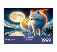 Lobo Puzzles Imposible,desafío para Adultos Juego EduGatoivo 1000 Piezas Obra De Arte De Juego De para Adultos, Regalos A Partir De 14 Años 70x50cm/1000pcs