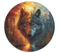 Lobo Puzzles Imposible,desafío para Adultos Juego EduGatoivo 1000 Piezas Obra De Arte De Juego De para Adultos, Regalos A Partir De 14 Años 1000pcs (67.5x67.5cm)