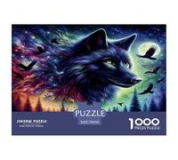 Lobo Puzzles Imposible,desafío para Adultos Juego EduGatoivo 1000 Piezas Obra De Arte De Juego De para Adultos, Regalos A Partir De 14 Años 70x50cm/1000pcs