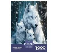 Lobo Puzzles Imposible,desafío para Adultos Juego EduGatoivo 1000 Piezas Obra De Arte De Juego De para Adultos, Regalos A Partir De 14 Años 38x26cm/1000pcs