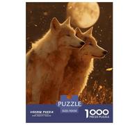 Lobo Rompecabezas 1000 Piezas Animales Salvajes - Difícil Y Satisfactorio, Corte De Precisión, Juego Familiar, 70x50cm/1000pcs