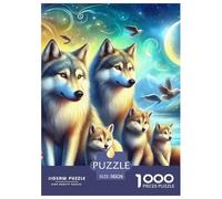 Lobo Rompecabezas 1000 Piezas para Creativo Puzzle Juguetes EduGatoivos Juego Familiar A Partir De 14 Años Regalos 38x26cm/1000pcs