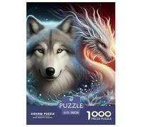 Lobo Rompecabezas 1000 Piezas para Creativo Puzzle Juguetes EduGatoivos Juego Familiar Adultos Y Niños A Partir De 12 Años Regalos 38x26cm/1000pcs