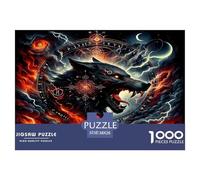 Lobo Rompecabezas Imposible,desafío for Adults Juego EduGatoivo 1000 Piezas Obra De Arte De Juego De para Adultos Y Niños Mayores De 12 Años 38x26cm/1000pcs