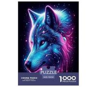 Lobo Rompecabezas Imposible,desafío for Adults Juego EduGatoivo 1000 Piezas Obra De Arte De Juego De para Adultos, Regalos A Partir De 14 Años 70x50cm/1000pcs