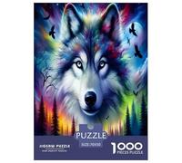 Lobo Rompecabezas Imposible,desafío for Adults Juego EduGatoivo 1000 Piezas Obra De Arte De Juego De para Adultos Y Niños A Partir De 12 Años 70x50cm/1000pcs
