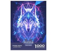 Lobo Rompecabezas Imposible,desafío for Adults Juego EduGatoivo 1000 Piezas Obra De Arte De Juego De para Adultos, Regalos A Partir De 14 Años 70x50cm/1000pcs