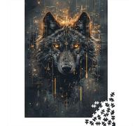 Lobo Rompecabezas Imposible,desafío para Adultos Arte de la Ciencia ficción Juego Educativo 1000 Piezas Obra De Arte De Juego De para Adultos, Regalos A Partir De 14 Años 1000pcs (75x50cm)