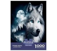 Lobo Rompecabezas Imposible,desafío para Adultos Entretenimiento Creativo 1000 Piezas Obra De Arte De Juego De para Adultos Y Niños Mayores De 12 Años 70x50cm/1000pcs