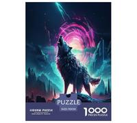 Lobo Rompecabezas Imposible,desafío para Adultos Juego EduGatoivo 1000 Piezas Obra De Arte De Juego De para Adultos Y Niños 70x50cm/1000pcs