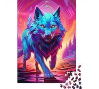 Lobo Rompecabezas Imposible,desafío para Adultos Juego EduGatoivo 1000 Piezas Obra De Arte De Juego De para Adultos Y Niños A Partir De 12 Años 1000pcs (75x50cm)