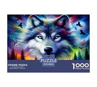 Lobo Rompecabezas Imposible,desafío para Adultos Juego EduGatoivo 1000 Piezas Obra De Arte De Juego De para Adultos Y Niños Mayores De 12 Años 38x26cm/1000pcs