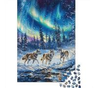 Lobo Rompecabezas Imposible,desafío para Adultos Juego EduGatoivo 1000 Piezas Obra De Arte De Juego De para Adultos, Regalos A Partir De 14 Años 1000pcs (75x50cm)