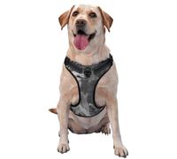 Lobo Salvaje Impreso,Arnés para Mascotas, arnés Reflectante Ajustable para Perros,L