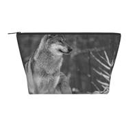 Lobo Salvaje Impreso., Bolsa de artículos de tocador Bolsa de Maquillaje Bolsa de cosméticos Bolsa de artículos de tocador de Viaje portátil