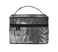 Lobo Salvaje Impreso., Bolsa de Maquillaje Bolsa de cosméticos Bolsa de artículos de tocador de Viaje portátil Estuche para lápices Bolsa de artículos de tocador