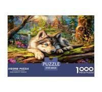 Lobo Solitario Puzzle De 1000 Piezas, Juego Educativo, Desafío, Clásicos para Adultos Y Niños A Partir De 12 Años Rompecabezas Familiar - Decoración del Hogar 38x26cm/1000pcs