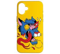 Lobo trippy psicodélico y arte del tercer ojo Carcasa para iPhone 16 Plus