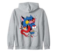 Lobo trippy psicodélico y arte del tercer ojo Sudadera con Capucha
