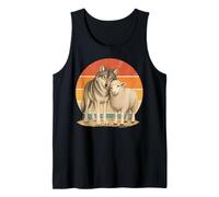 Lobo Y Ovejas Mejores Amigos Amist Camiseta sin Mangas