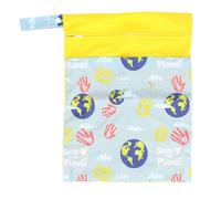 Loboo Idea Bolsa impermeable para pañales para cochecito de bebé, 30 x 40 cm, diseño floral (T03)