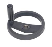 Loboo Idea Hand Wheel 16mm Center Hole 160mm Outer Diameter Revolving Handle 2 Spoked Lathe Milling Machine Grinder Handwheel Lightweight Portable Industrial Tools