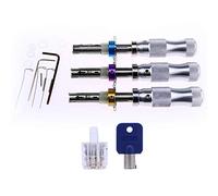 Loboo Idea Juego de selección tubular de bloqueo y 7 pines con bloqueo tubular para Für Anfänger, Schlüsseldienst Werkzeug Set para Schlüsseldienst, Lockpicking Tubular Dietrich Set