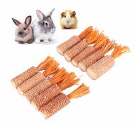 Loboo Idea Juguete masticable para hámster, mazorca de maíz, zanahoria, para mascotas pequeñas, loros (tamaño S naranja)