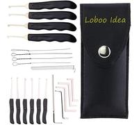 Loboo Idea Kit de extractor de llave rota de 20 piezas, herramienta de bloqueo de Home Depot, gancho de extracción, gancho de extracción, juego de extractor de llave rota