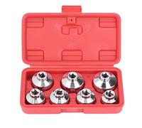 Loboo Idea Oil Filter Cap Wrench 7pcs Socket Set 3/8in Drive 24 27 29 30 32 36 38mm Fit for Benz