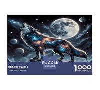 LoboPuzzles Imposible,desafío for Adults Cielo Nocturno Estelar Entretenimiento Creativo 1000 Piezas Obra De Arte De Juego De para Adultos Y Niños 38x26cm/1000pcs