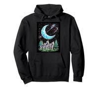 Lobos Cosmic Call Wilderness Night Howl Lunar Forest Sudadera con Capucha