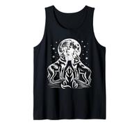 Lobos Graciosos Aullando a la Luna bajo Las Estrellas Camiseta sin Mangas