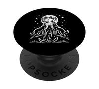 Lobos Graciosos Aullando a la Luna bajo Las Estrellas PopSockets PopGrip Adhesivo