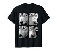Lobos hipnóticos Ojos extraños Horror Weirdcore Halloween Lobo Camiseta