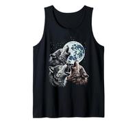 Lobos Luna Maldita Aullido Divertido Lobo Meme Parodia Hombres Mujeres Niño Camiseta sin Mangas
