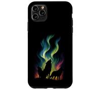 Lobos Northern Lights Graphic Vintage Wildlife Wolf Lover Carcasa para iPhone 11 Pro MAX