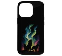 Lobos Northern Lights Graphic Vintage Wildlife Wolf Lover Carcasa para iPhone 13 Pro