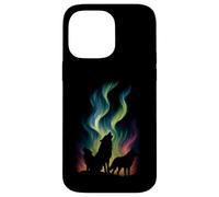 Lobos Northern Lights Graphic Vintage Wildlife Wolf Lover Carcasa para iPhone 14 Pro MAX
